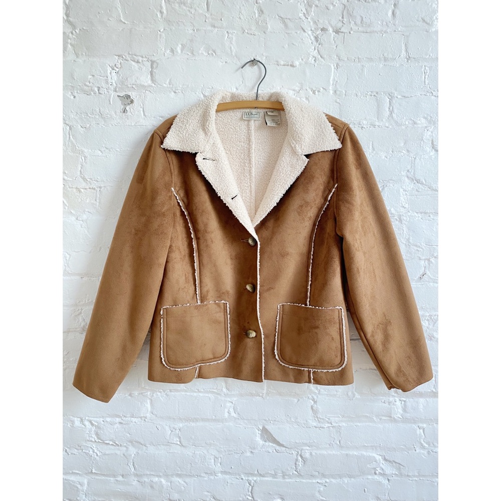 LL Bean Retro Shearling Penny Lane 70s Coat